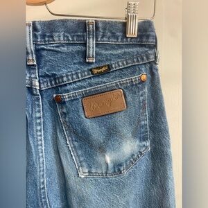 Vintage Wrangler Blue Jeans 28 x 34 70's 80's 90's Denim